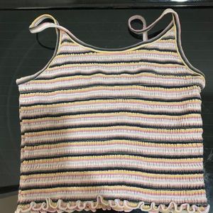 Hollister striped tank crop top!